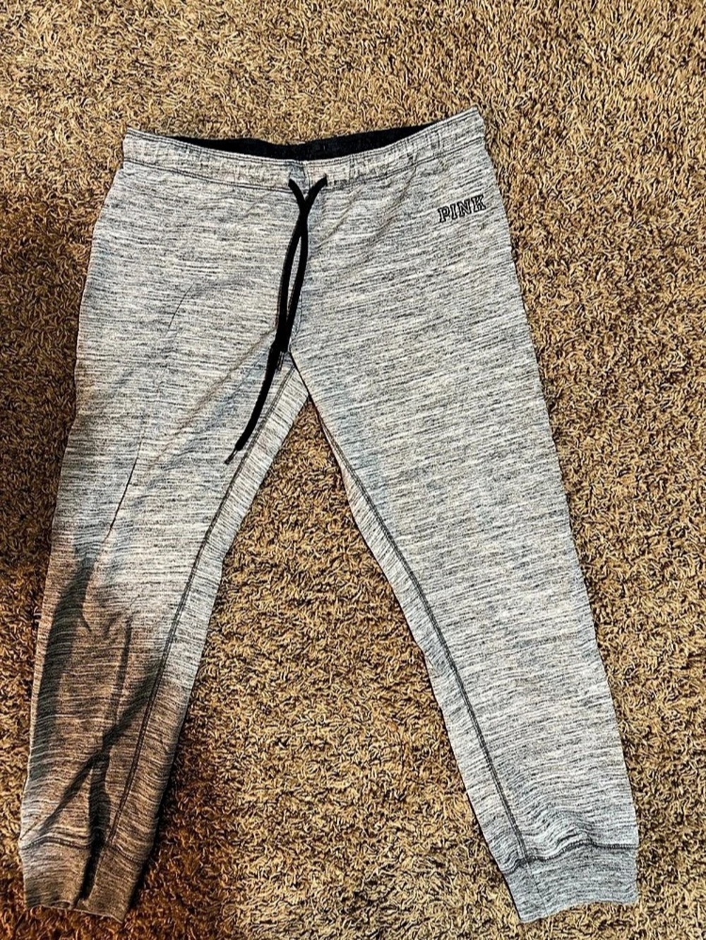 PINK Women's Gray Jogger Pants Size Large